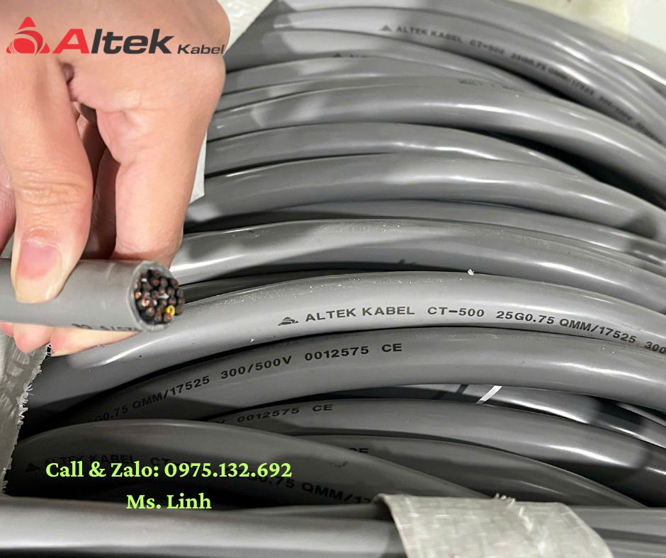 Cáp điều khiển 25 lõi đồng nguyên chất Altek Kabel